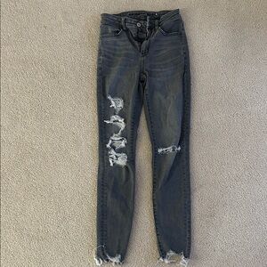 American Eagle Outfitters Gray Skinny Jeans